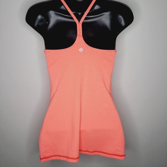 SOLD Lululemon Power Y Tank - Very Light Striped Flare - Picture 5 of 7